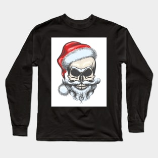 The skull of Santa Claus Long Sleeve T-Shirt